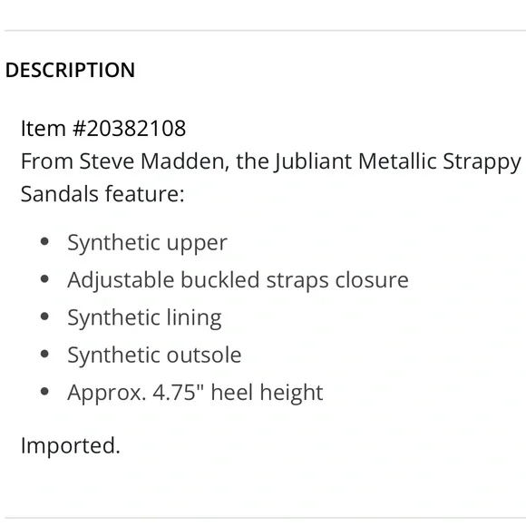 STEVE MADDEN NWT Jubliant Rainbow Metallic Strappy Buckle Detail Dress Sandals - Picture 12 of 12